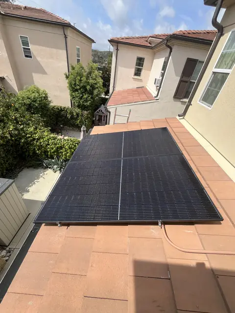 Completed residential solar project in Santa Clarita, CA