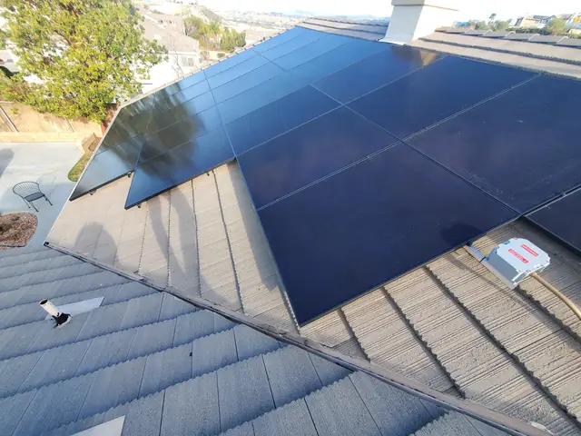 Completed residential solar project in Santa Clarita, CA