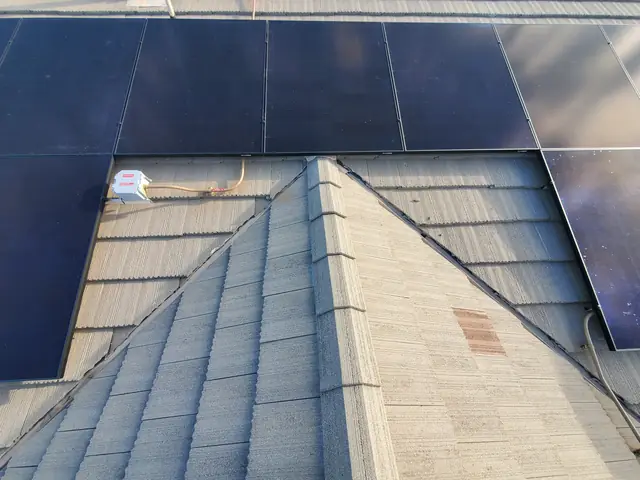 Solar array close-up in Santa Clarita, CA