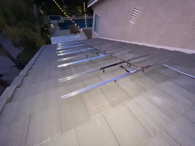 Completed residential solar project in Santa Clarita, CA