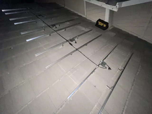 Solar array close-up in Santa Clarita, CA