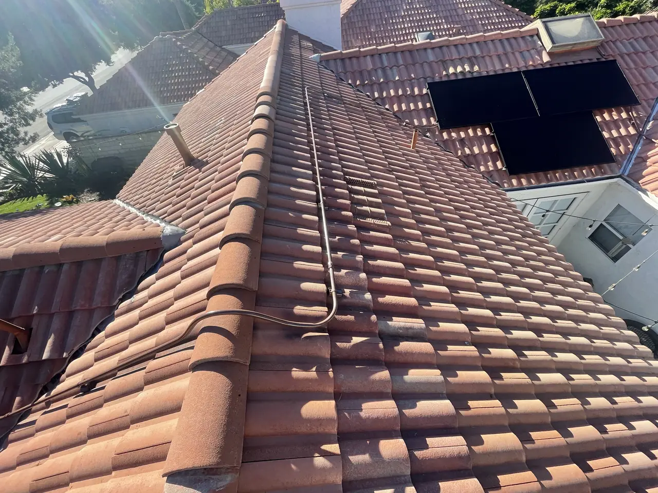 Completed residential solar project in Santa Clarita, CA
