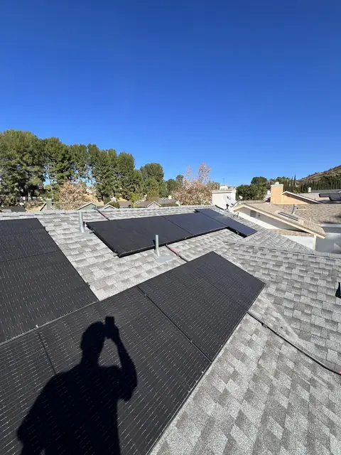 Rooftop solar installation by Cali Energy in Santa Clarita, CA