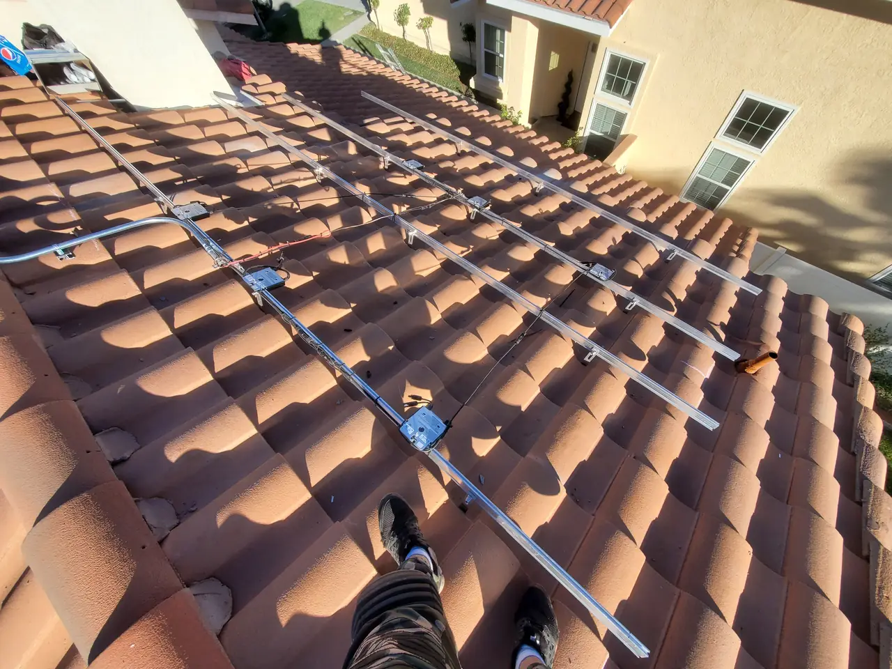 Completed residential solar project in Santa Clarita, CA