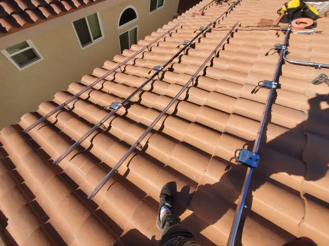 Solar array close-up in Santa Clarita, CA