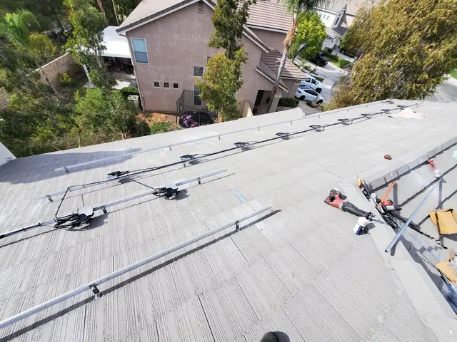 Completed residential solar project in Santa Clarita, CA