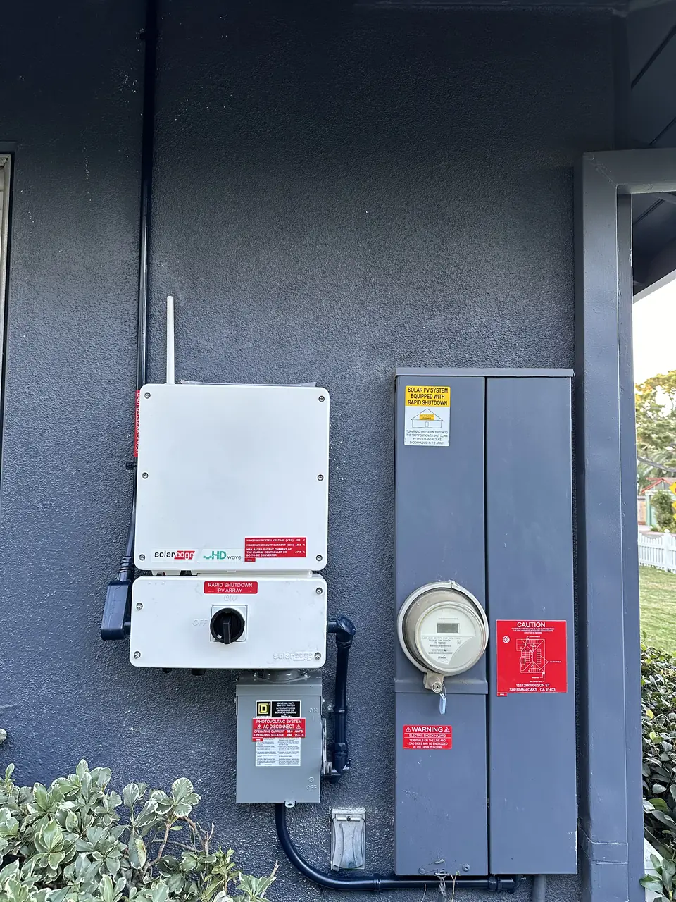 Completed residential solar project in Sherman Oaks, CA
