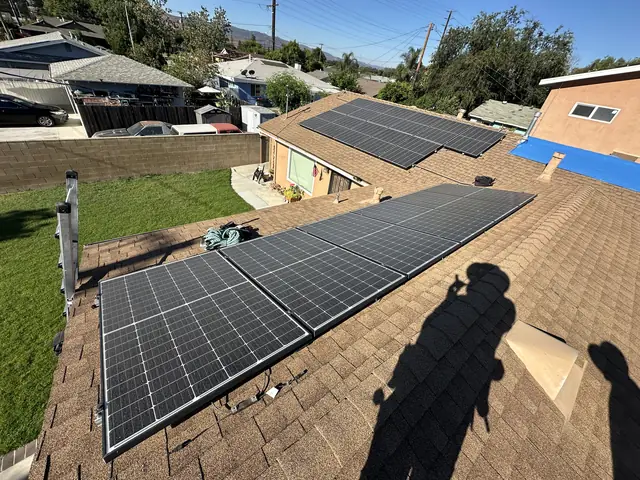 Completed residential solar project in Simi Valley, CA
