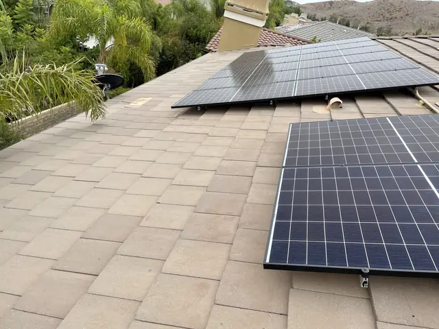 Completed residential solar project in Simi Valley, CA