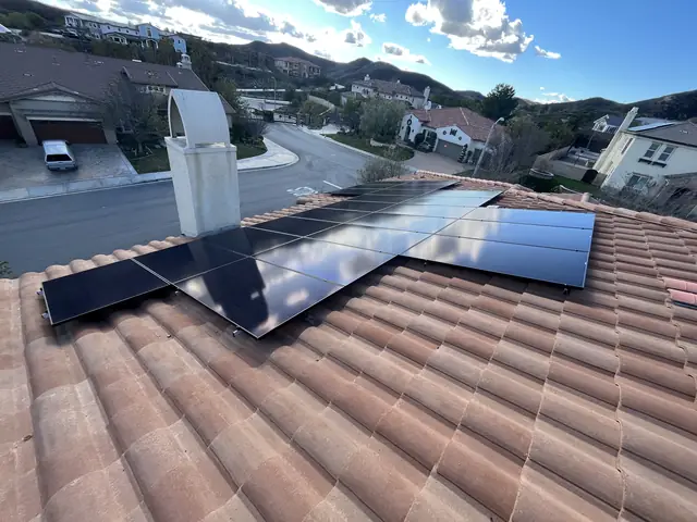 Residential PV system installed in Simi Valley, CA