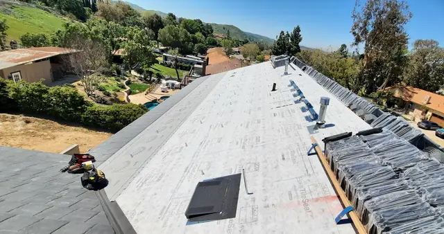 Fresh tile roofing on a home in Simi Valley, CA