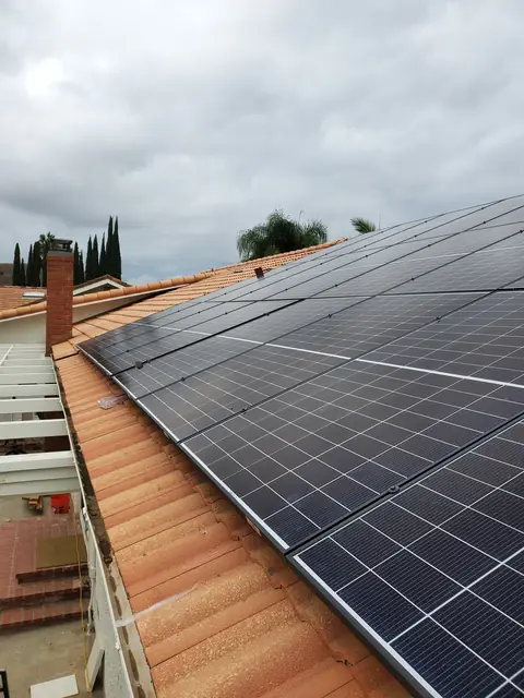 Completed residential solar project in Simi Valley, CA