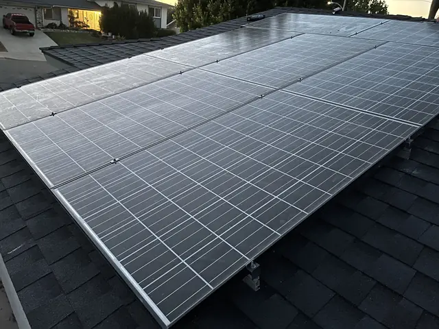 Completed residential solar project in Simi Valley, CA