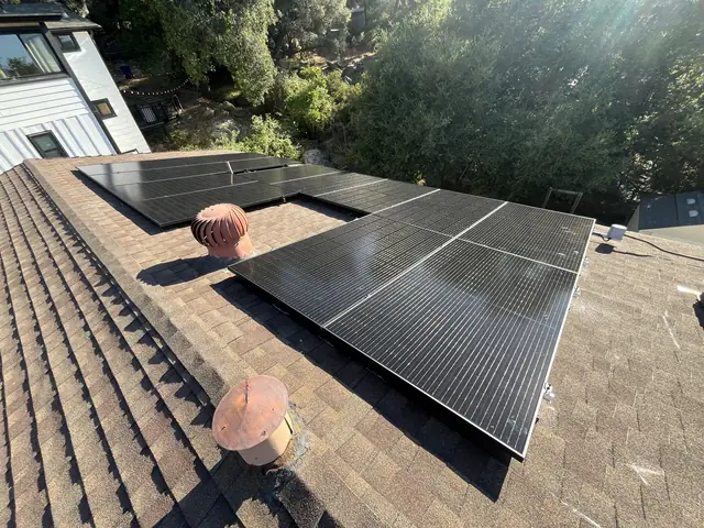 Completed residential solar project in Simi Valley, CA