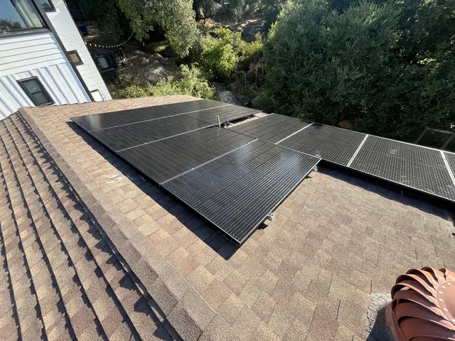 Solar array close-up in Simi Valley, CA