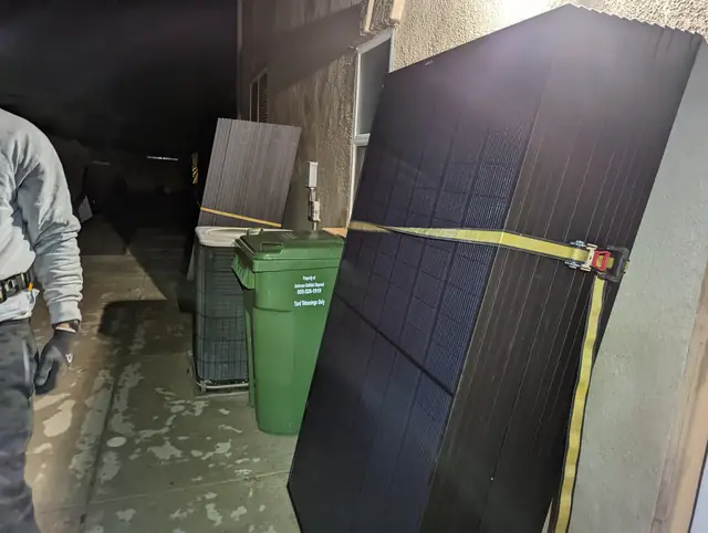 Finished rooftop solar panels on a Simi Valley home