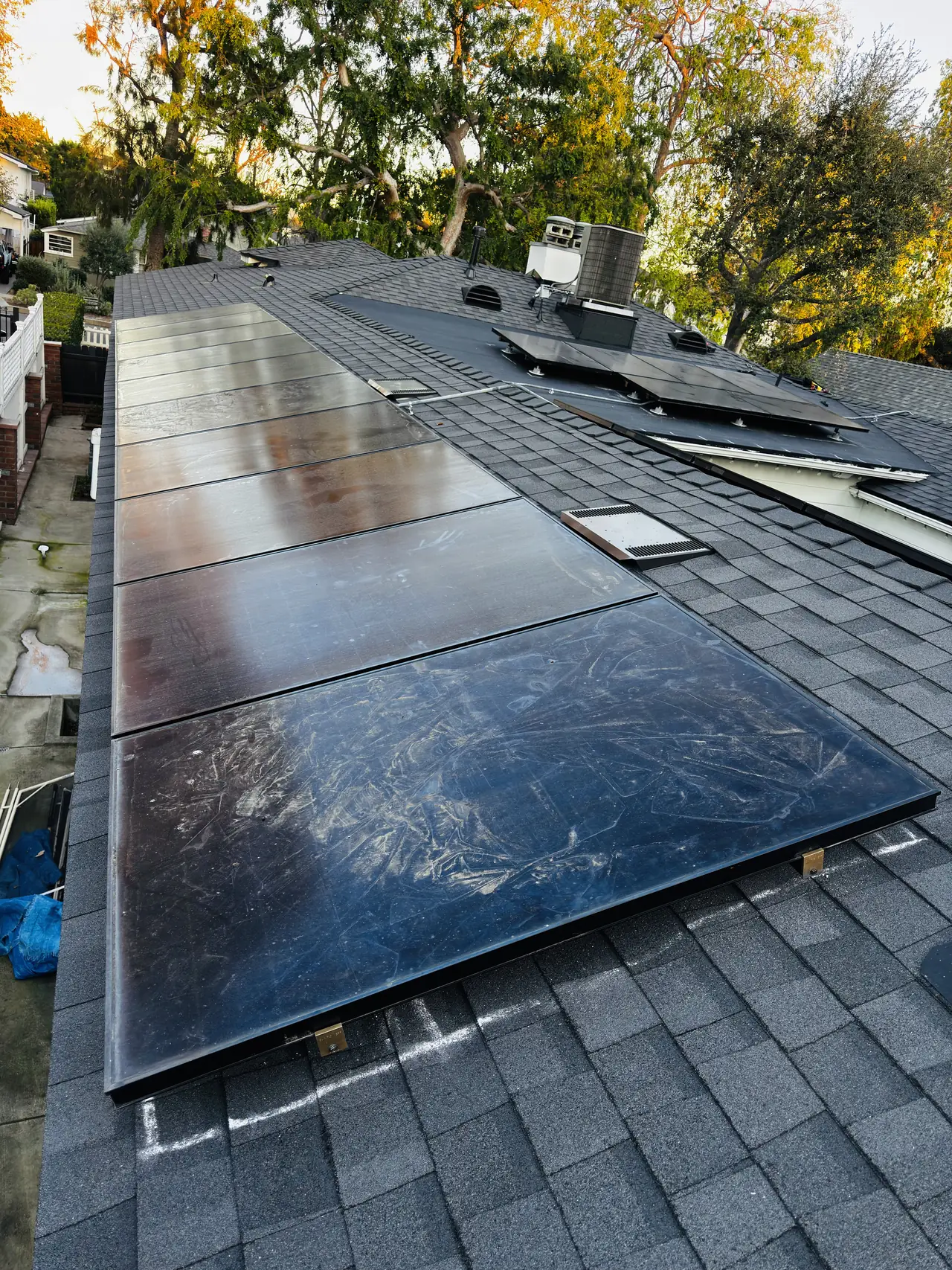 The roof was measured before anything was quoted