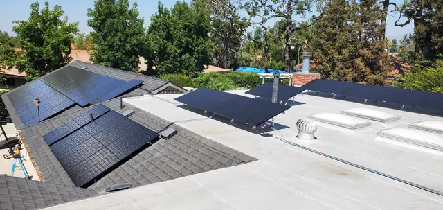 Rooftop solar installation by Cali Energy in Sun Valley, CA