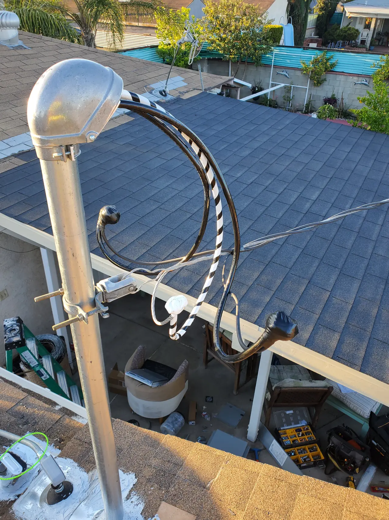 Roof with conduit and a vent, Sun Valley