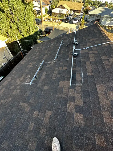 Solar array close-up in Sylmar, CA