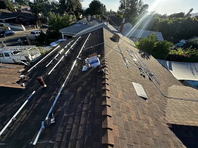 Residential PV system installed in Sylmar, CA