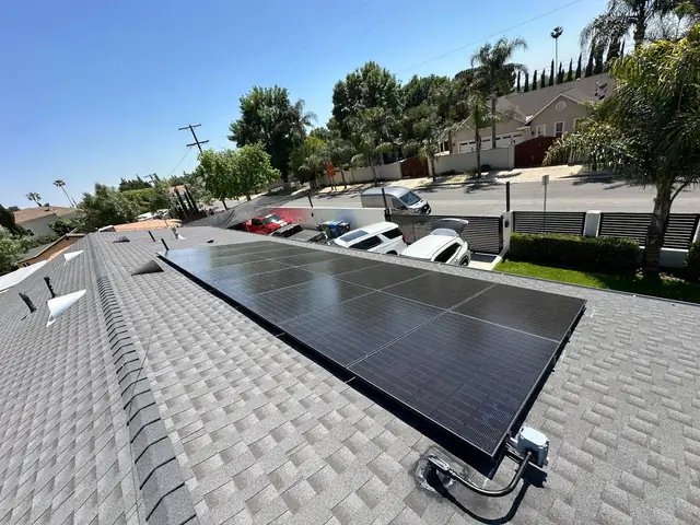 Residential PV system installed in Sylmar, CA