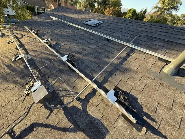 Completed residential solar project in Sylmar, CA