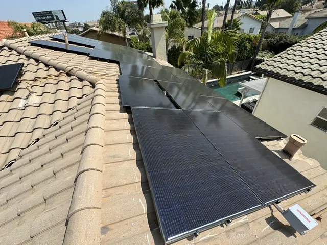 Rooftop solar installation by Cali Energy in Tarzana, CA