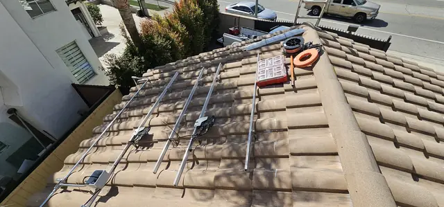 Completed residential solar project in Tarzana, CA