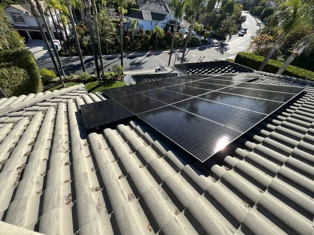 Residential PV system installed in Tarzana, CA