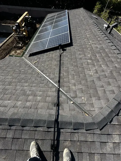 Completed residential solar project in Tarzana, CA