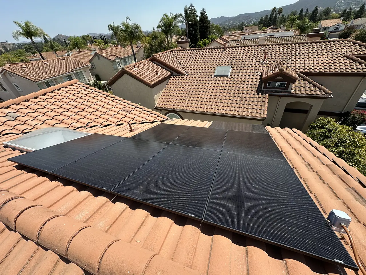 Rooftop solar installation by Cali Energy in Thousand Oaks, CA