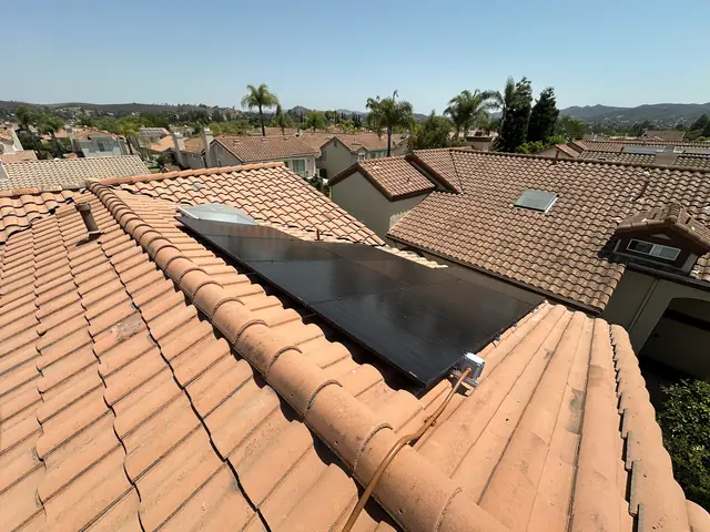 Completed residential solar project in Thousand Oaks, CA