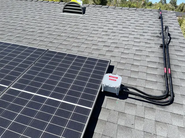 Solar array close-up in Thousand Oaks, CA