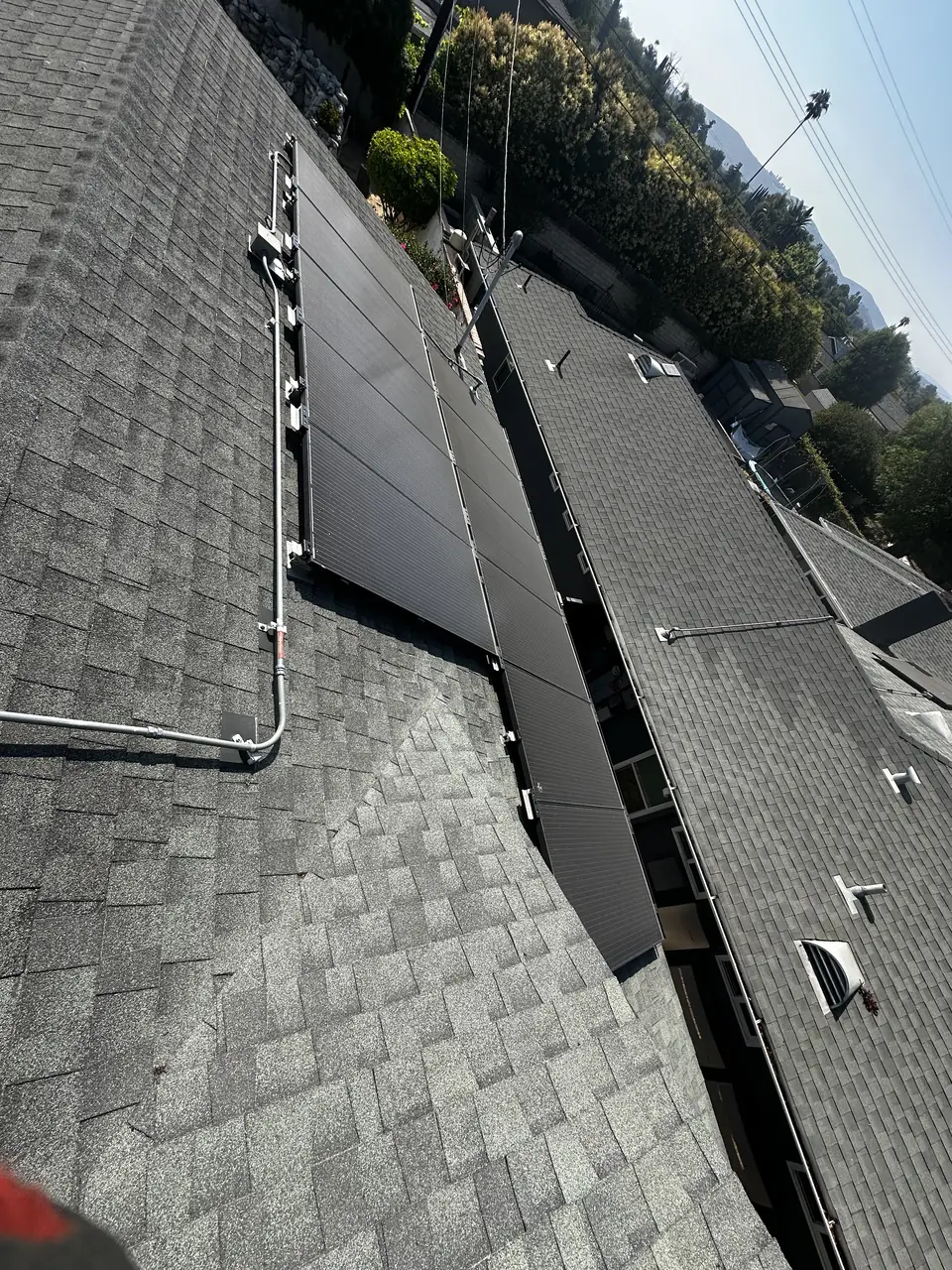 Solar array close-up in Thousand Oaks, CA