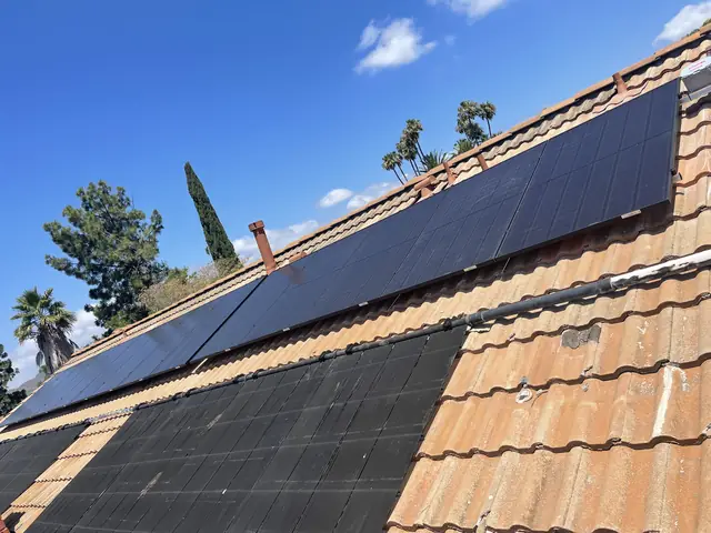 Completed residential solar project in Thousand Oaks, CA