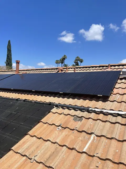Solar array close-up in Thousand Oaks, CA