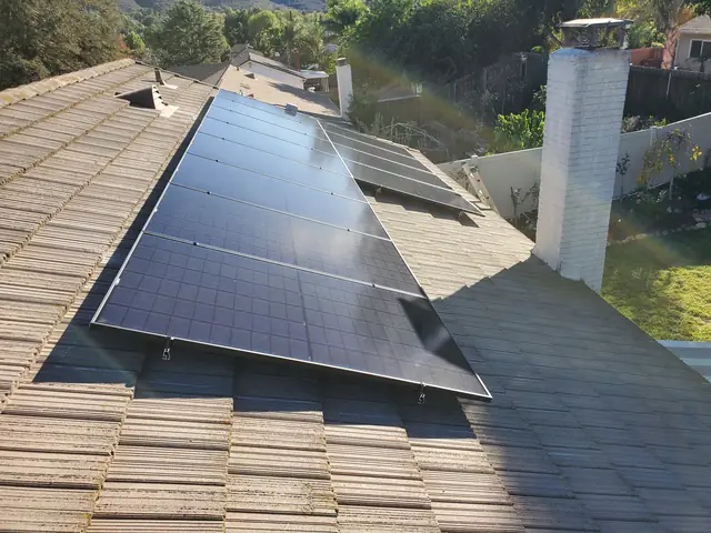 Rooftop solar installation by Cali Energy in Thousand Oaks, CA