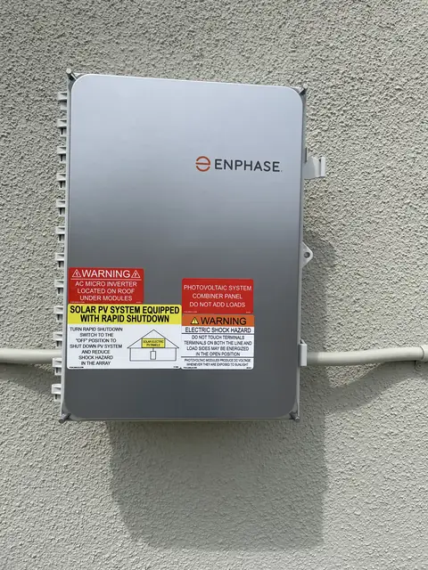 Solar panel mounting detail on a rooftop in Thousand Oaks, CA