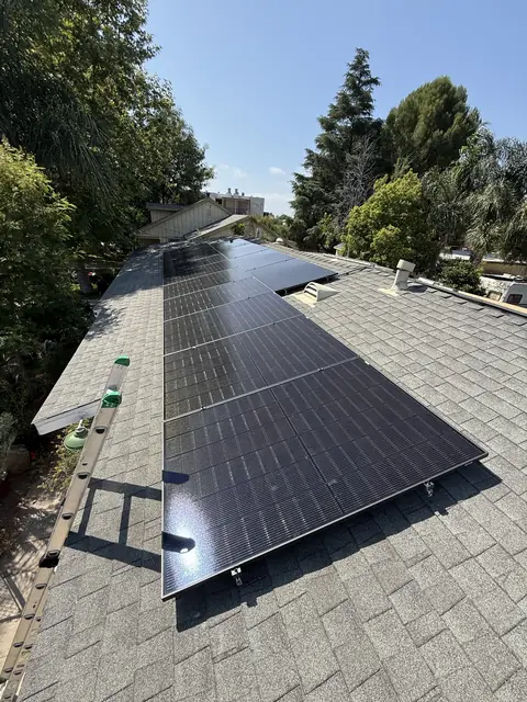 Solar array close-up in Thousand Oaks, CA