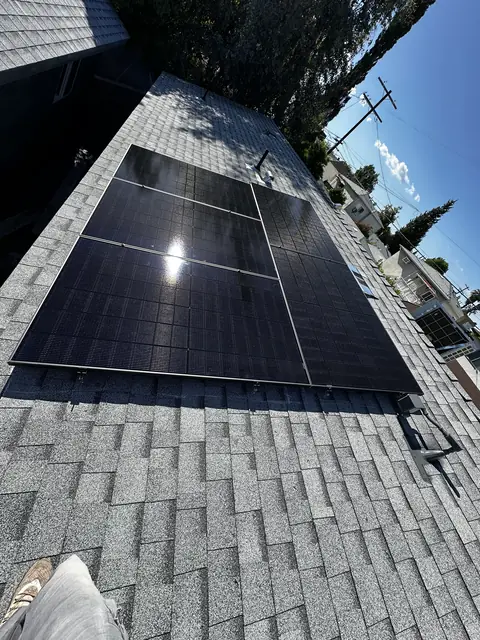 Home solar installation in Van Nuys, CA