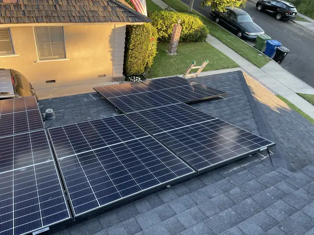 Rooftop solar installation by Cali Energy in Van Nuys, CA