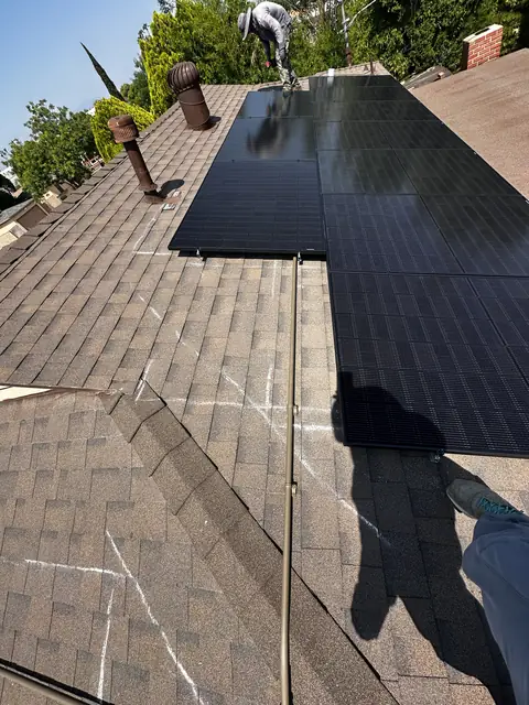 Rooftop solar installation by Cali Energy in Van Nuys, CA