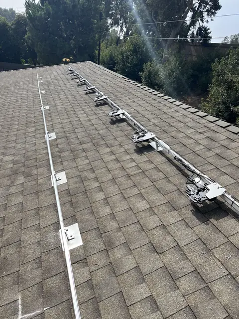 Completed residential solar project in Van Nuys, CA