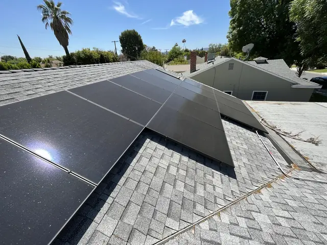 Home solar installation in Van Nuys, CA