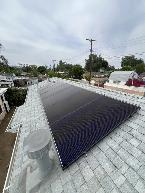 Rooftop solar installation by Cali Energy in West Hills, CA