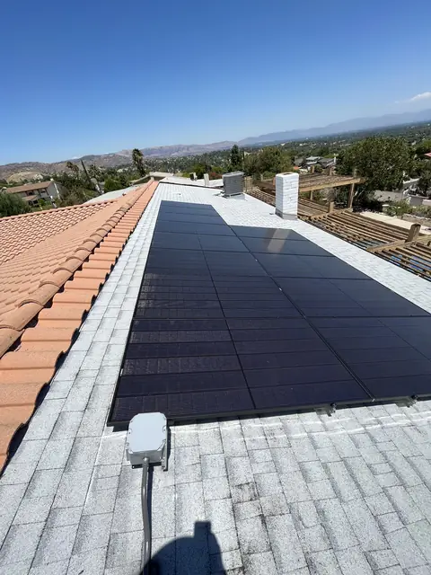 Residential PV system installed in West Hills, CA