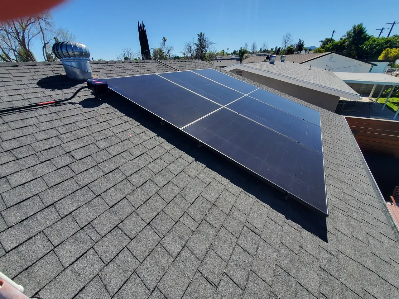 Residential PV system installed in West Hills, CA