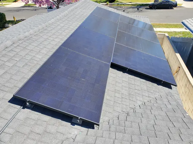 Rooftop solar installation by Cali Energy in West Hills, CA