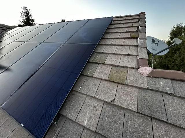 Completed residential solar project in West Hills, CA